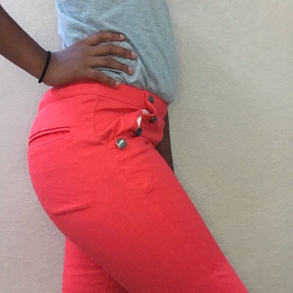 Red low-rise jeans. Very functional! - Picture 2 of 5